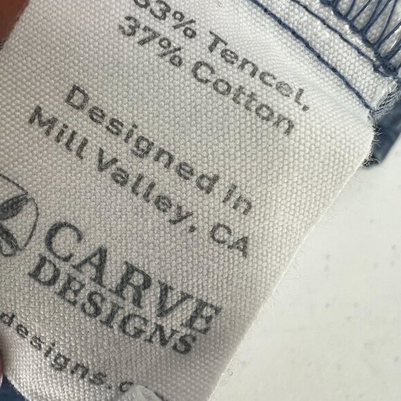 Carve Designs L Tencel Cotton Denim Chambray Shirt Long Sleeve Western Utility - Picture 3 of 11